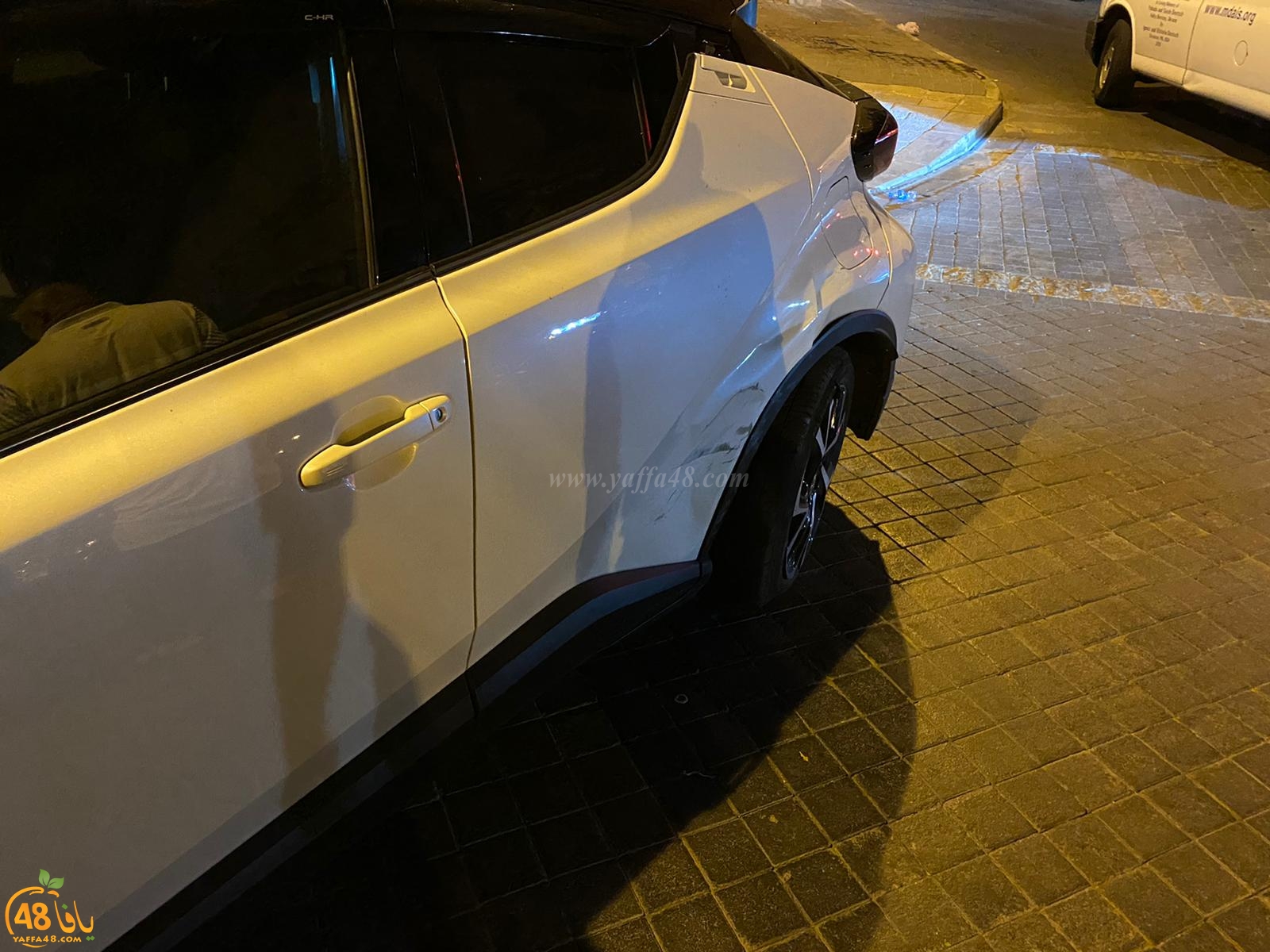  منتصف الليلة - اصابة طفيفة بحادث طرق بين مركبتين في يافا 